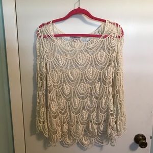 Blu Pepper Sz L bell sleeved shirt